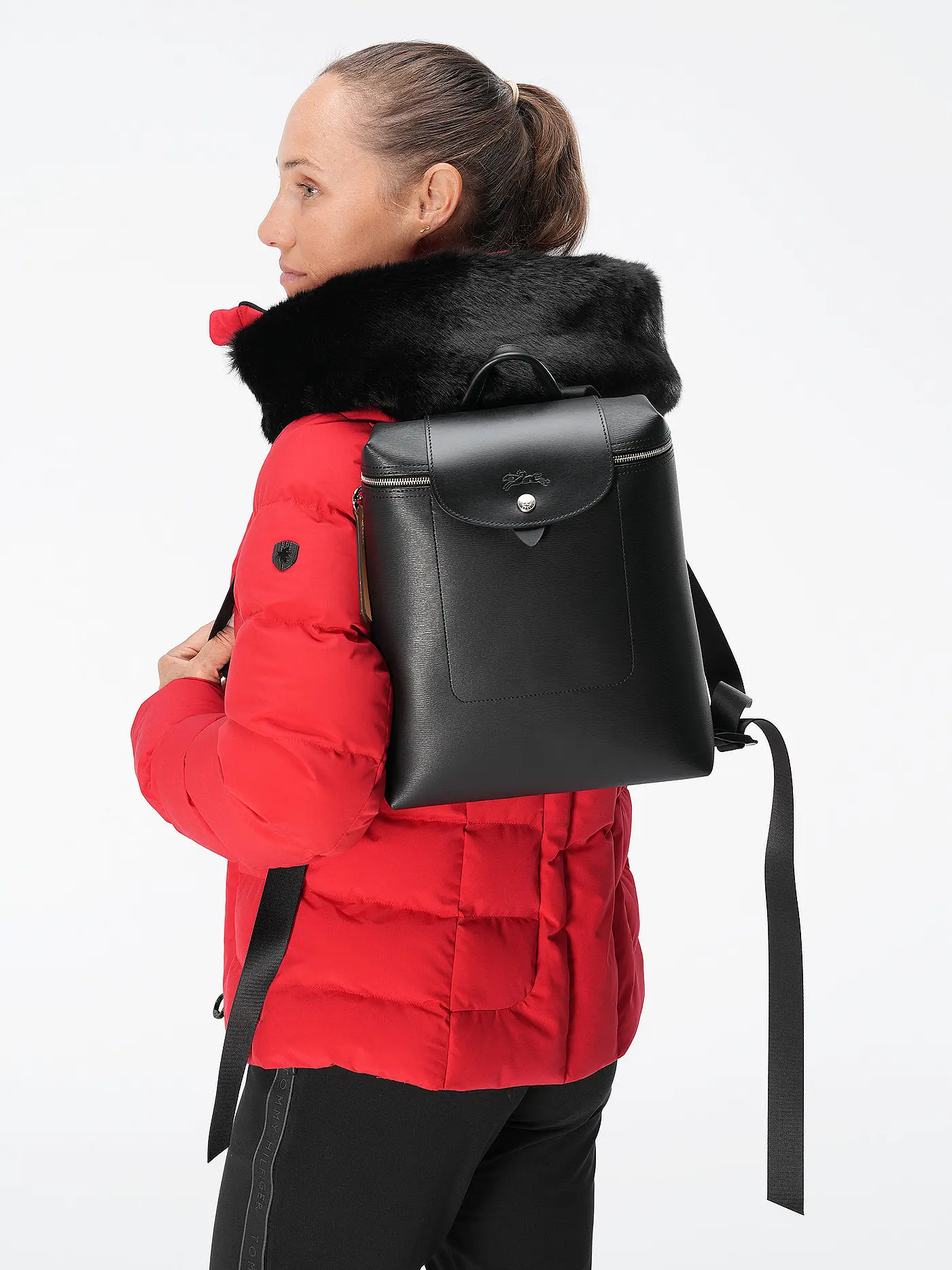 LONGCHAMP | Le Pliage City Rucksack Medium, Noir | 